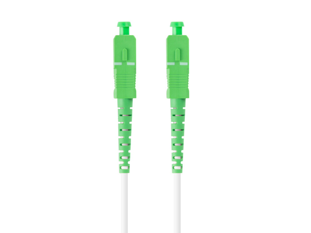 Latiguillo fibra optica sc - apc lanberg 5m mono simplex g657a2 lszh blanco