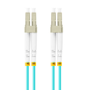 Latiguillo fibra optica lc - upc lanberg 5m multi duplex om3 50 - 125 lszh azul
