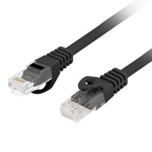 Cable red lanberg latiguillo cat.6 utp lszh cu 2m negro fluke passed