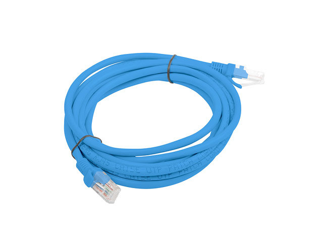 Cable red lanberg latiguillo cat.6 utp lszh cu 3m azul fluke passed