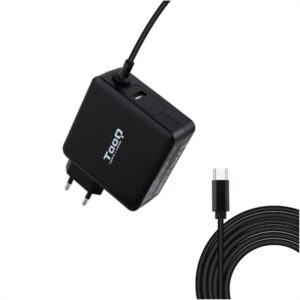 Cargador portatil tooq tqlc - usbc65pd 65w usb tipo c negro power delivery 3.0