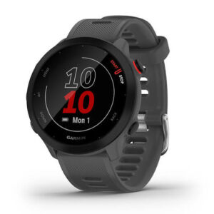 Reloj smartwatch garmin forerunner 55 bluetooth gps 42mm mip gris resistencia agua 5atm pulsómetro sueño