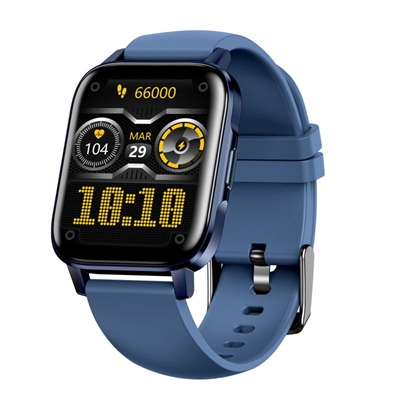Reloj smartwatch leotec multisport crystal ip68 azul 1.69 pulgadas