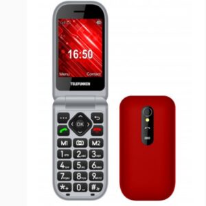 Telefono movil telefunken s450 senior phone - 2.8 pulgadas - rojo