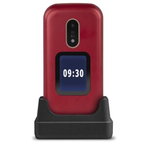 Telefono movil doro 6060 red - white - 2.8 pulgadas - blanco y rojo