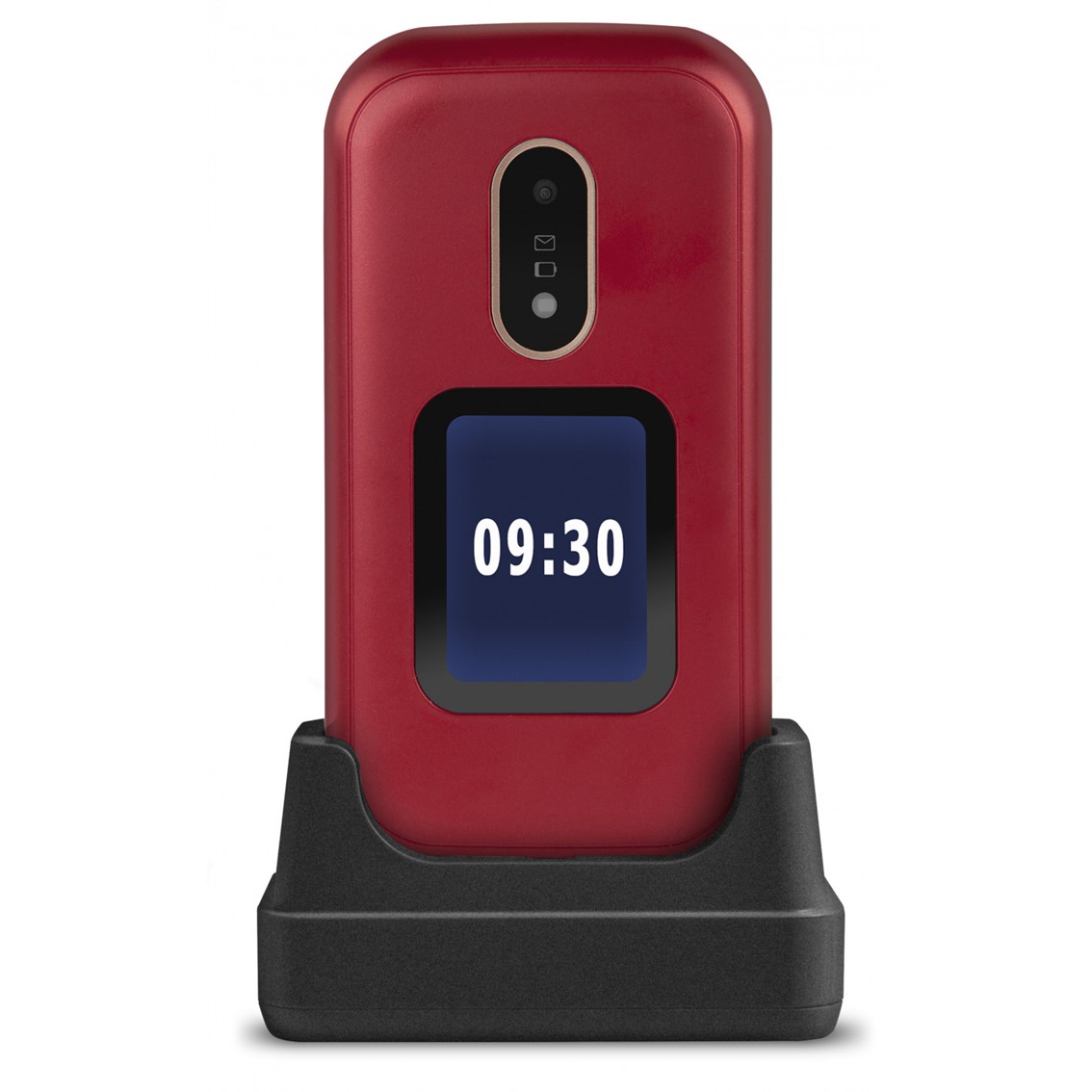 Telefono movil doro 6060 red - white - 2.8 pulgadas - blanco y rojo