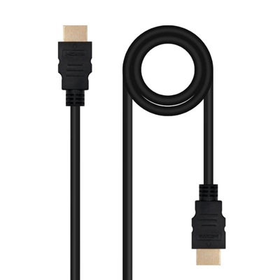 Cable nanocable hdmi v2.0 4k@60hz 18gbps a - m - a - m - 1.5 m - negro