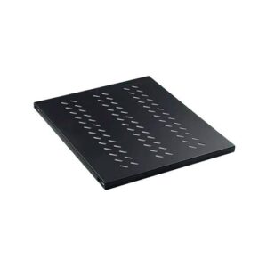 Bandeja fija 1u para rack phasak negro 1000mm - perforada phc 5210