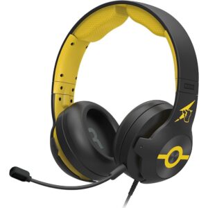 Auriculares micro gaming hori pro pikachu cool black supraural - 40mm - jack 3.5mm - cancelacion de ruido