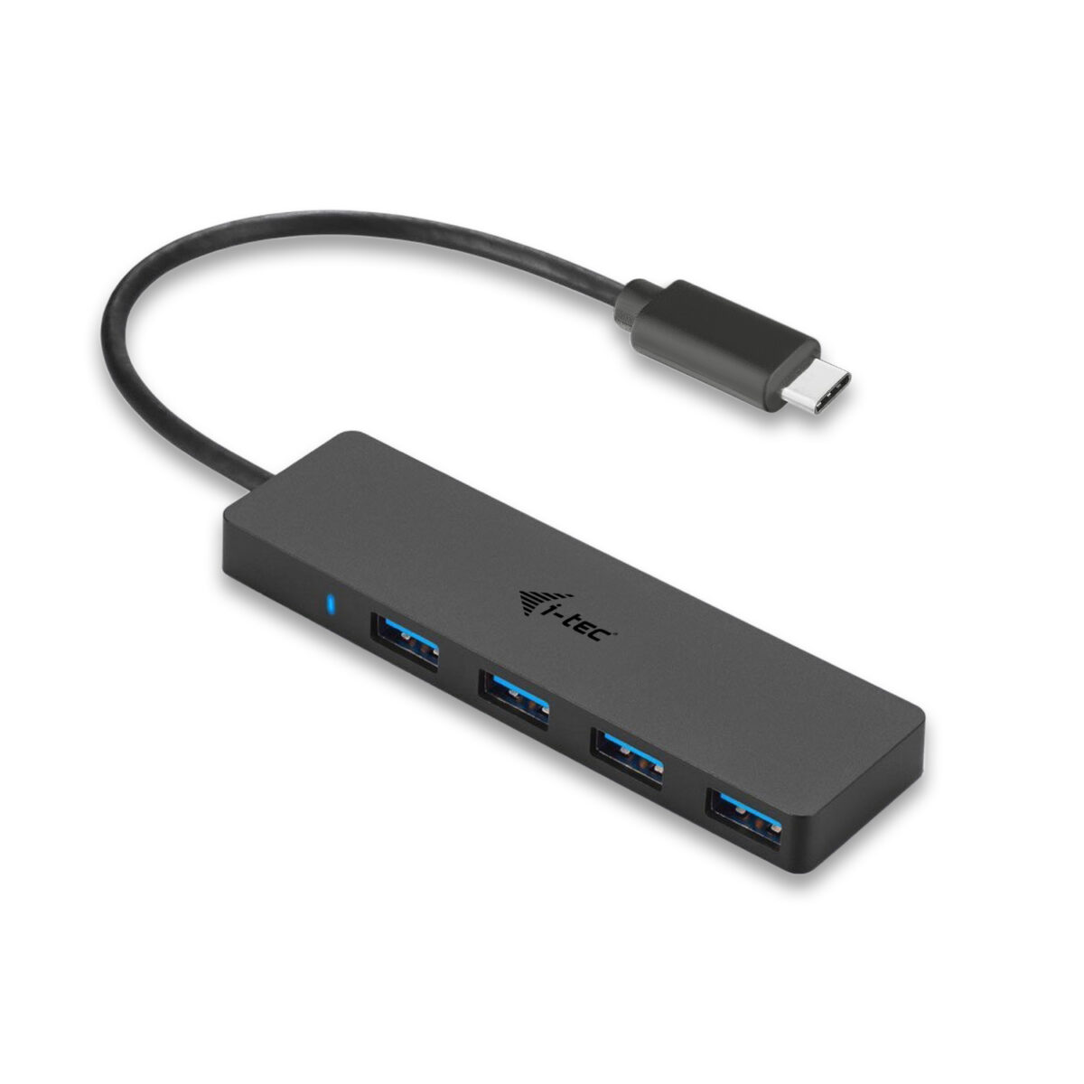 Hub i - tec usb - c delgado con 4 puertos usb 3.0 con cable integrado 20cm
