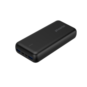 Phoenix powerbank batería externa 20000mah con 2 usb carga rapida y 1 usb tipo c pd