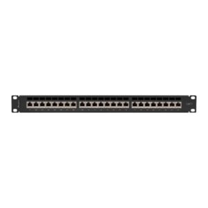Patch panel lanberg 24 puertos 1u cat.7 ftp 19 pulgadas negro
