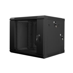 Armario lanberg mural doble seccion rack 19 pulgadas 9u - 600x600 negro