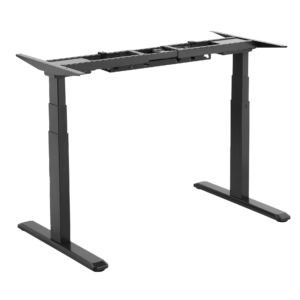 Signa estructura ajustable para escritorio doble motor y 3 segmentos negra
