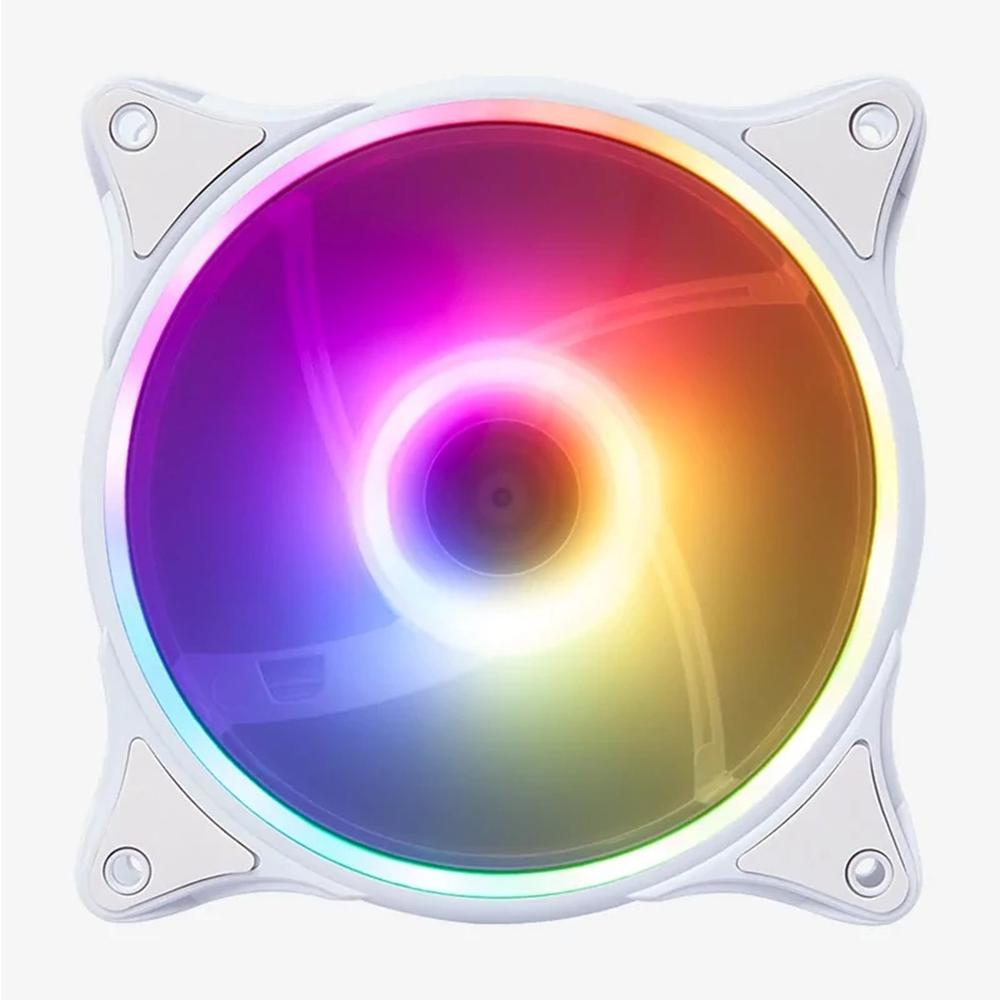 Ventilador caja gaming hiditec argb - n - 18 120mm blanco