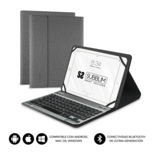 Funda tablet subblim keytab pro para tablet 10.1 pulgadas gris