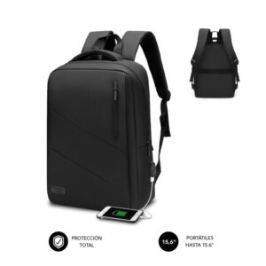 Mochila subblim city backpack para portatil 15.6 pulgadas negro