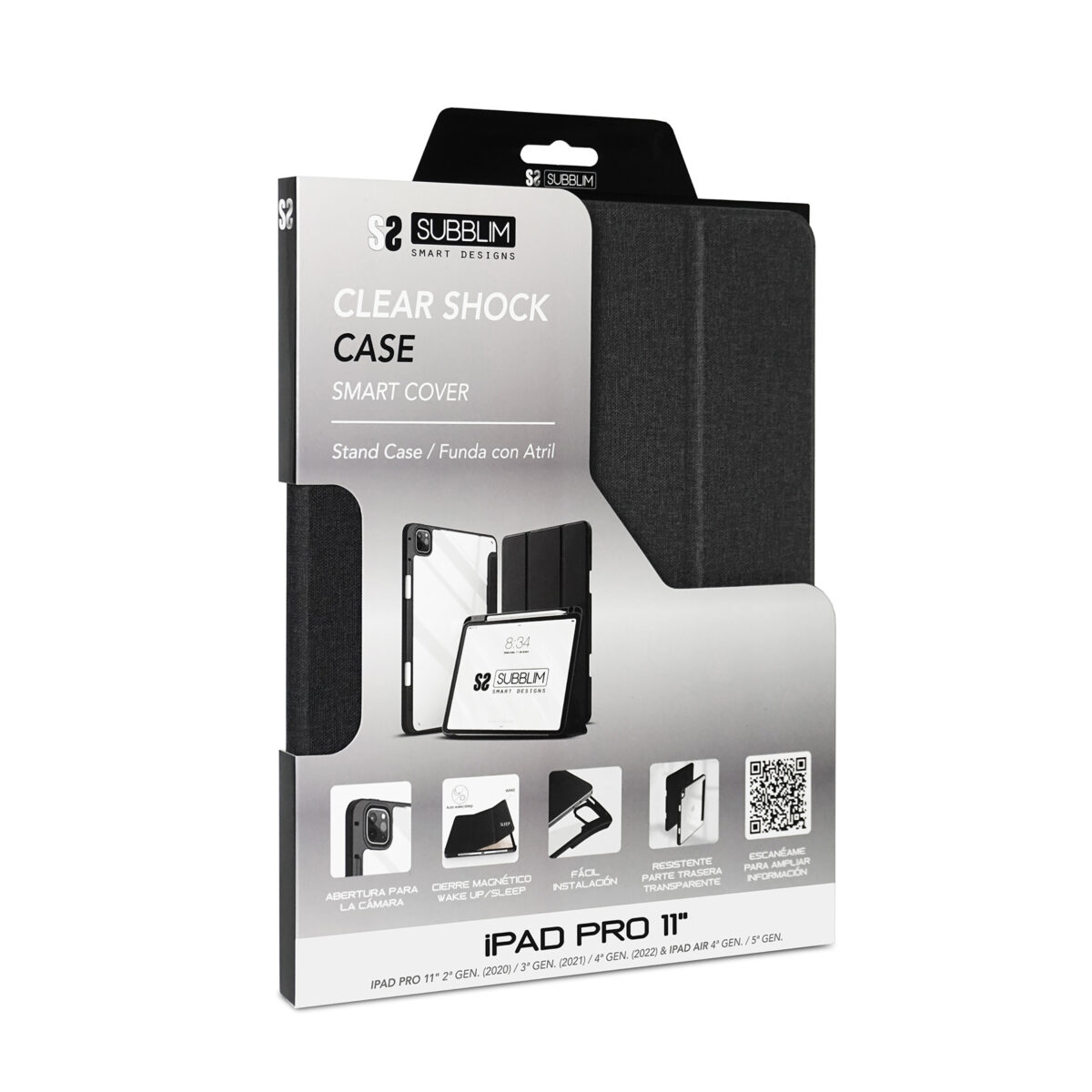 Funda subblim shock case para apple ipad pro 11 pulgadas negro