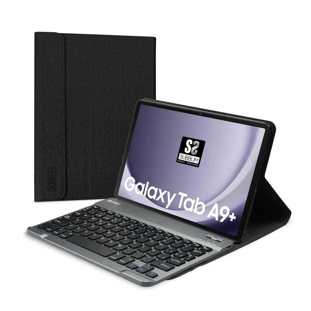 Funda + teclado subblim keytab pro para tablet samsung a9+ 11 pulgadas