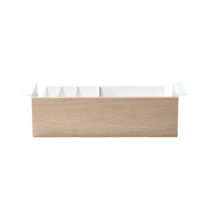 Cajon phoenix para escritorio artisan combinación blanco y madera natural