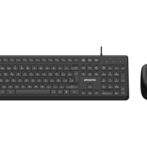 Phoenix combo teclado multimedia + ratón con cable usb 1200dpi