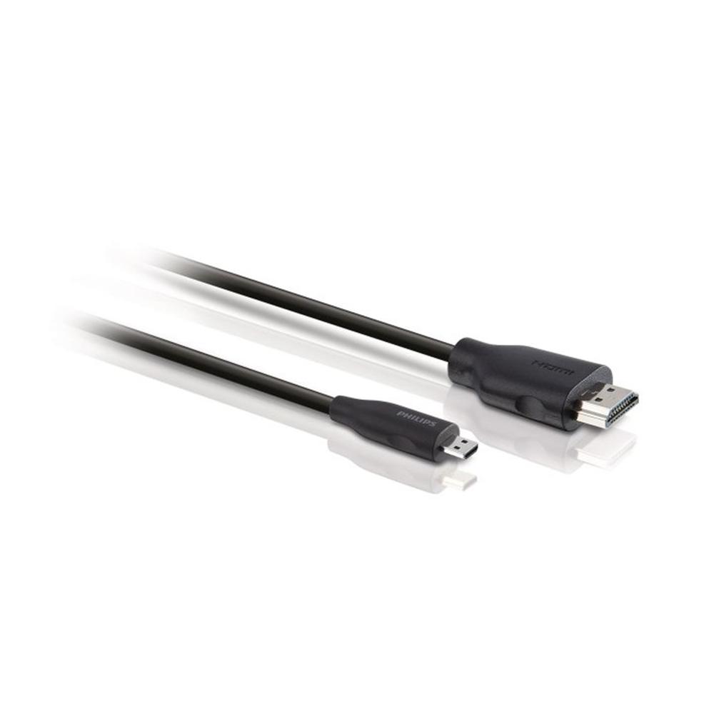Cable micro hdmi philips 1.5m - macho - macho - negro