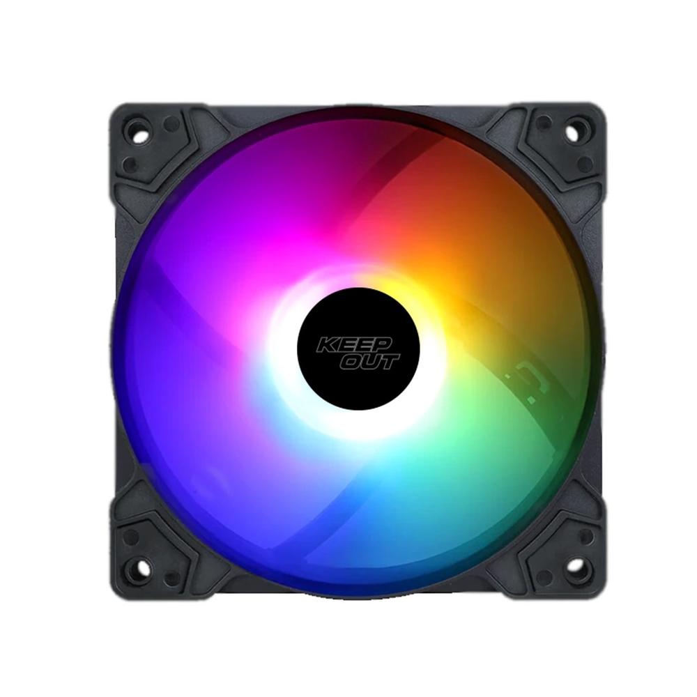 Ventilador cpu keep out xfc - 120f rgb 120mm negro