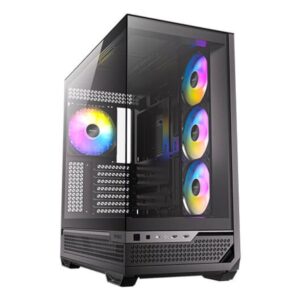 Caja ordenador gaming antec fishtank c7 atx argb cristal templado usb 3.2 negro