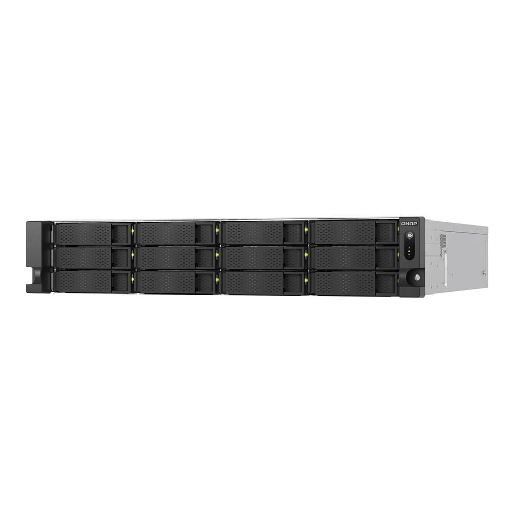 Servidor nas qnap ts - h1277axu - rp - r7 - 32g 12 bahias 2u rack 32gb gigabit ethernet