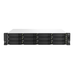 Servidor nas qnap ts - 1264u - rp - 8g 12 bahias 2u rack 8gb gigabit ethernet