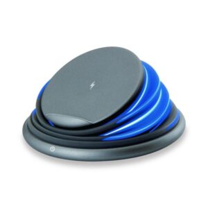 Cargador inalambrico conceptronic gorgon02g qi 10w gris