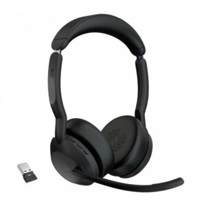 Auriculares jabra evolve2 55 ms stereo inalambrico negro