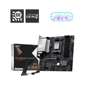 Placa base msi am5 pro b840m - p wifi6e ddr5 matx