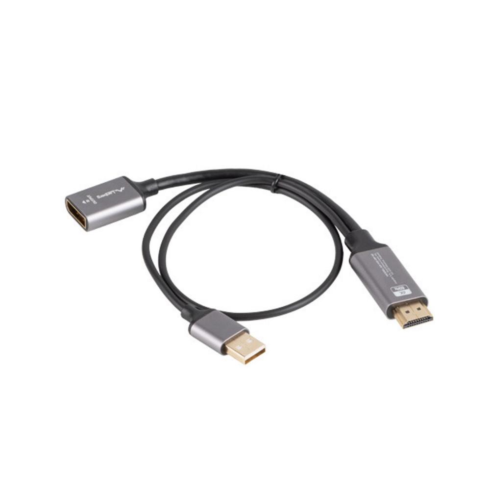 Adaptador 4k hdmi - usb tipo a a displayport lanberg 20cm - macho - hembra