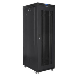 Armario lanberg 19 pulgadas 27u - 800x1000 negro