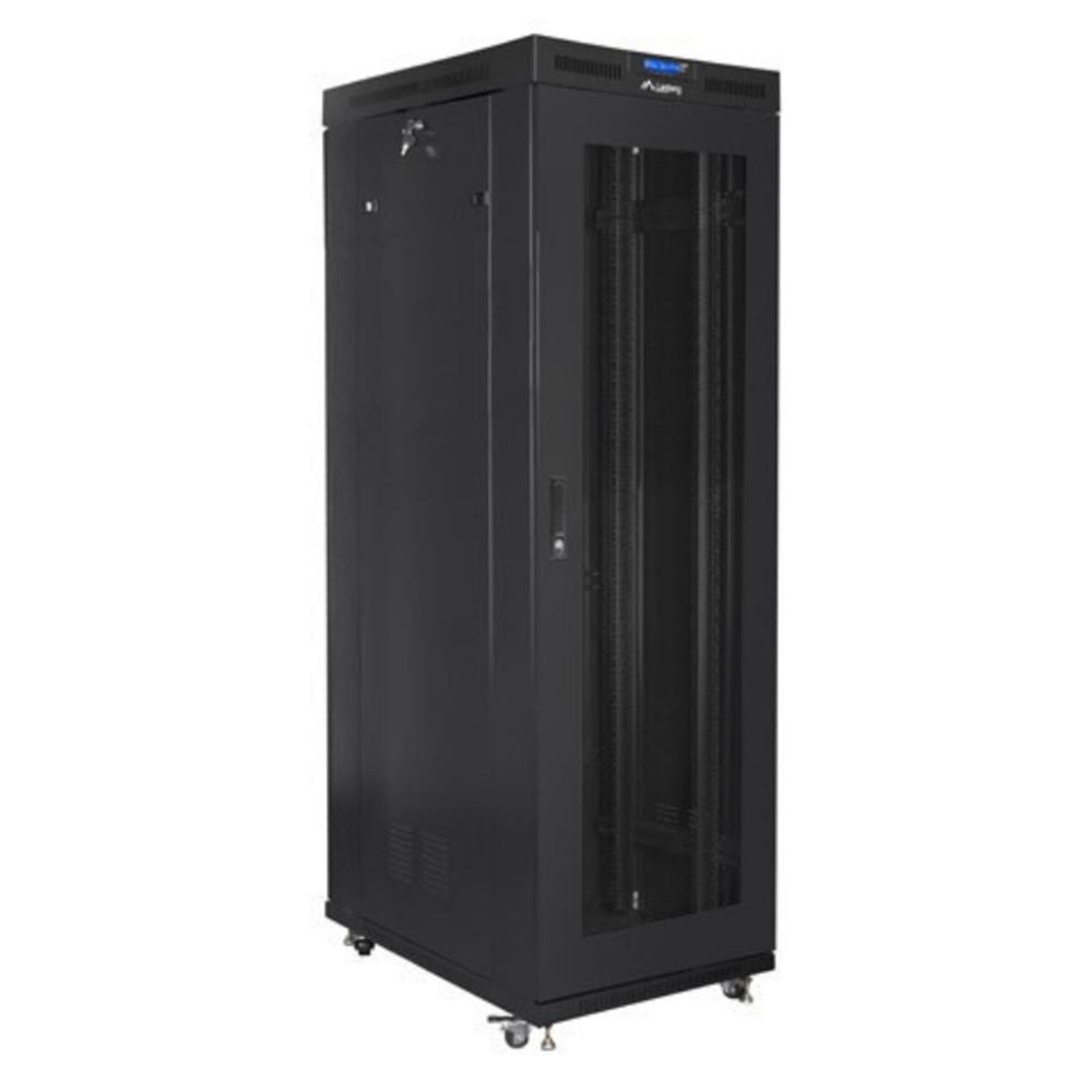 Armario lanberg 19 pulgadas 27u - 800x1000 negro