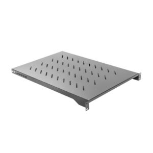 Bandeja lanberg fija 1u 483x750mm hasta 15kg rack de 19 pulgadas negro