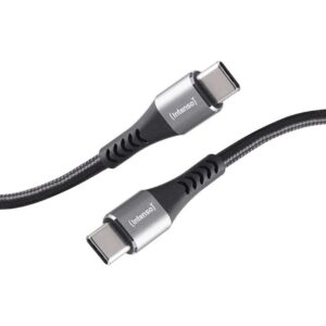 Cable usb tipo c intenso 1.5m - macho - macho - negro 60w