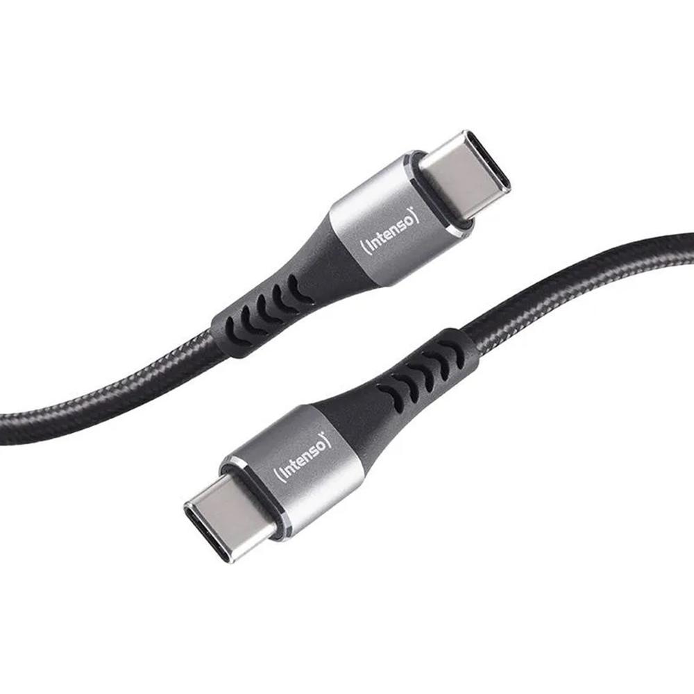 Cable usb tipo c intenso 1.5m - macho - macho - negro 60w