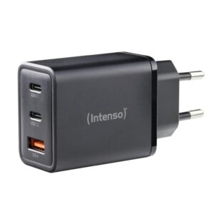 Cargador de pared intenso gan w65acc 2x usb tipo c 1x usb tipo a negro 65w