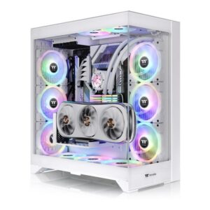 Caja ordenador gaming thermaltake cte e600 mx atx cristal templado blanca