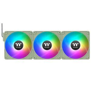 Ventilador caja inv magnetico thermaltake ct120 ex argb 3x 120mm verde matcha