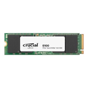 Disco duro interno solido ssd crucial e100 2tb m.2 nvme pci express 4.0