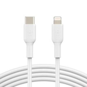 Cable lightning a usb tipo c belkin 1m - macho - macho - blanco