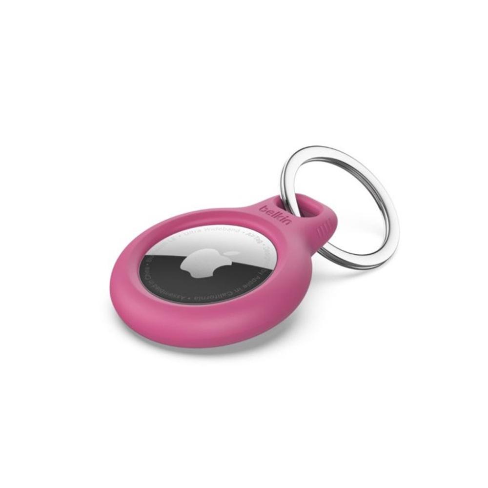 Llavero belkin f8w973btpnk para apple airtag rosa