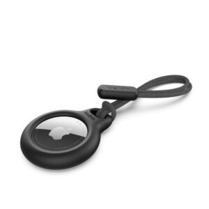 Llavero belkin f8w974btblk apple airtag negro con correa
