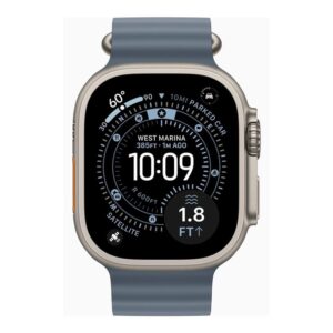 Smartwatch apple watch ultra 3 gps + cellular 49mm natural titanium case anchor blue ocean band