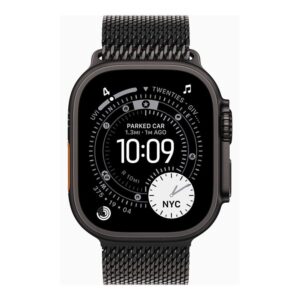 Smartwatch apple watch ultra 3 gps + cellular 49mm black titanium case black titanium milanese loop - l