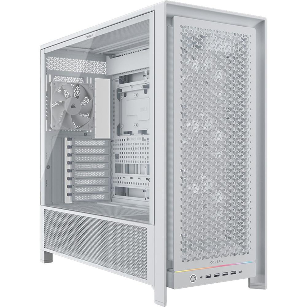 Caja ordenador gaming corsair frame 5000d rs atx cristal templado blanco