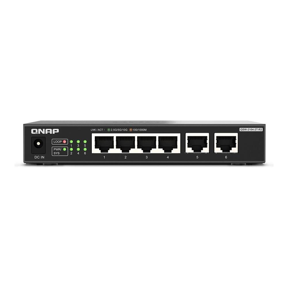 Switch qnap qsw - 2104 - 2t - r2 6 puertos